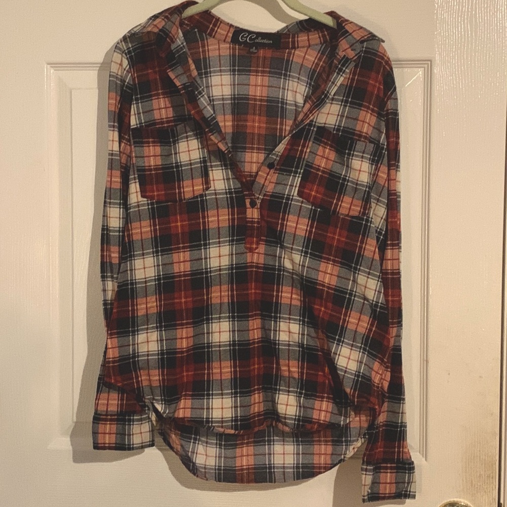 GCollection size small womens flannel top